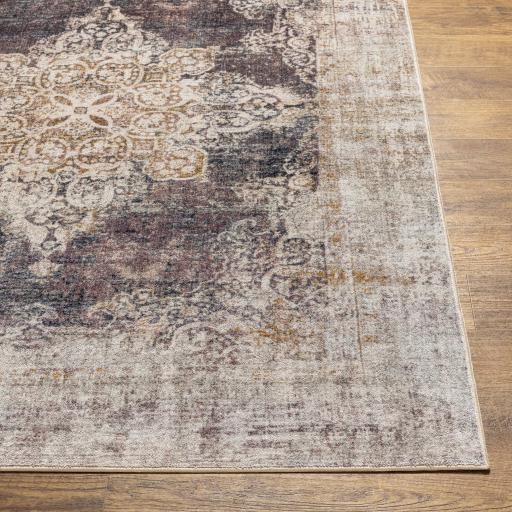 Surya Jefferson JFS-2312 Brown Dark Purple 2'7" x 4' Rug