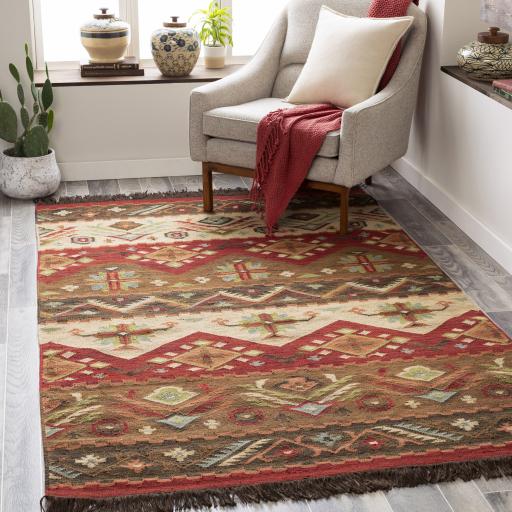 Surya Jewel Tone JT-8 Burgundy Dark Brown 10' Square Rug