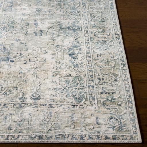 Surya Jordan JOR-2301 Cream Deep Teal 2' x 3' Rug