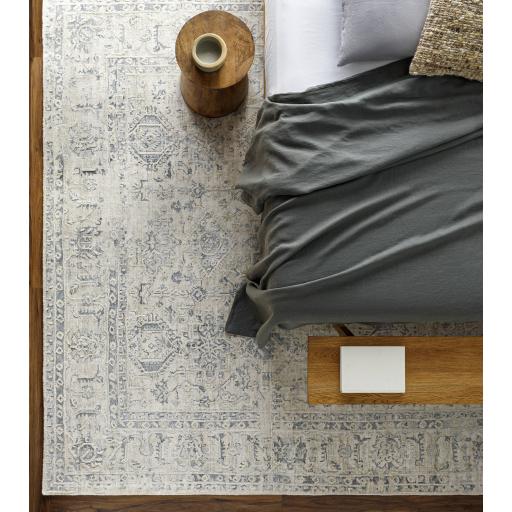 Surya Jordan JOR-2301 Cream Deep Teal 4' x 6' Rug