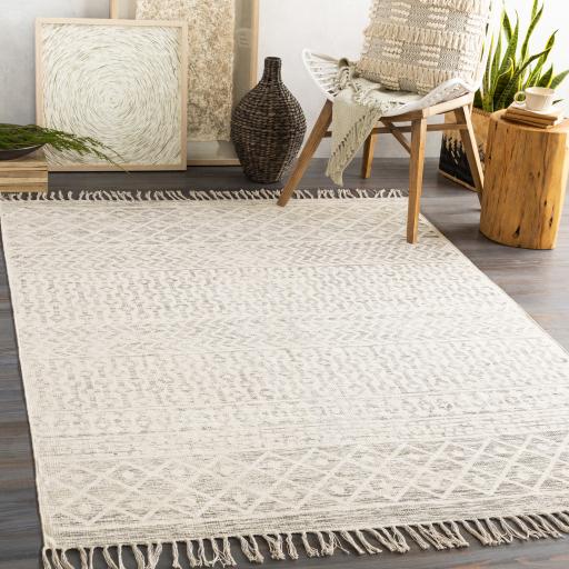 Surya July JUY-2302 Charcoal Light Beige 2' x 3' Rug