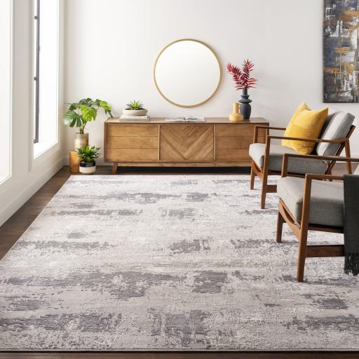 Surya Katmandu KAT-2313 Charcoal Gray 5'3" x 7'3" Rug