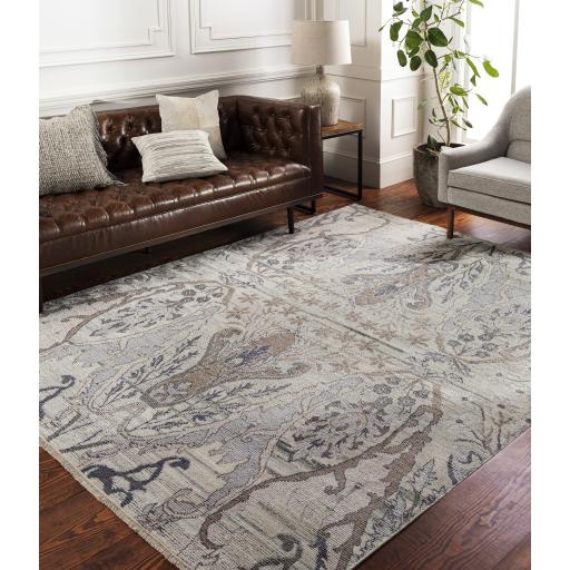 Surya Kushal KUS-2302 Gray Ivory 10' x 14' Rug