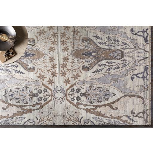 Surya Kushal KUS-2302 Gray Ivory 10' x 14' Rug