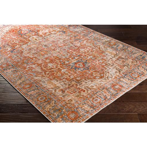 Surya Lavable LVB-2303 Beige Brick Red 2' x 2'11" Rug