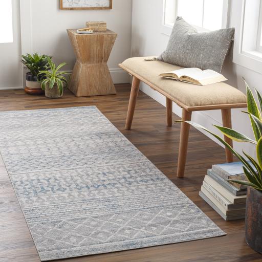 Surya Lavadora LVR-2345 Blue Gray 2'7" x 7'3" Rug