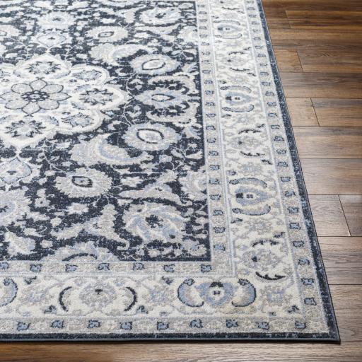 Surya Lavadora LVR-2353 Dark Blue Ivory 2'7" x 7'3" Rug