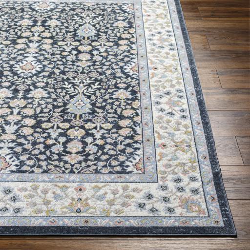 Surya Lavadora LVR-2354 Dark Blue Ivory 2'7" x 7'3" Rug