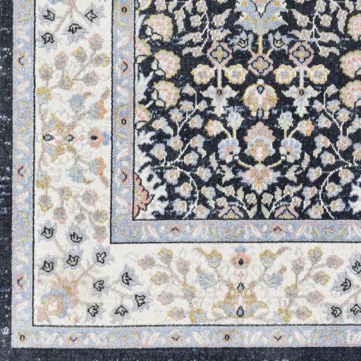 Surya Lavadora LVR-2354 Dark Blue Ivory 2'7" x 7'3" Rug