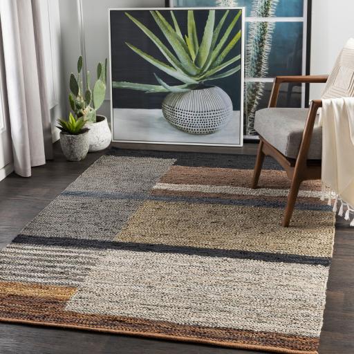 Surya Lexington LEX-2300 Black Brown 10' x 14' Rug