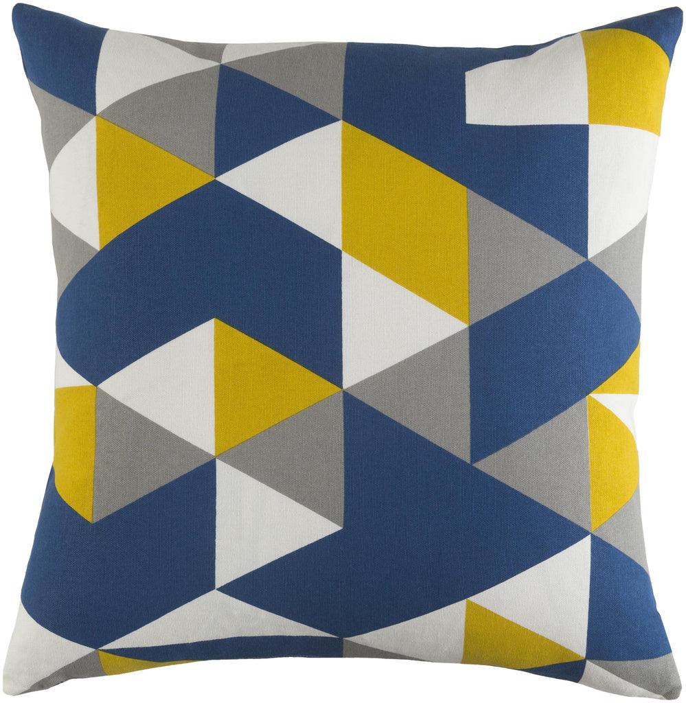 Surya Trudy TRUD-7145 Bright Blue Bright Yellow 18"H x 18"W Pillow Kit