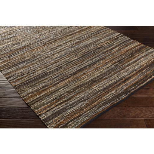 Surya Log Cabin LGC-1000 Brown Dark Brown 5' x 7'6" Rug