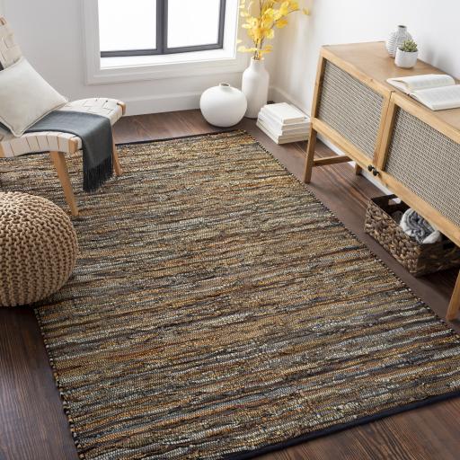 Surya Log Cabin LGC-1000 Brown Dark Brown 9' x 12' Rug