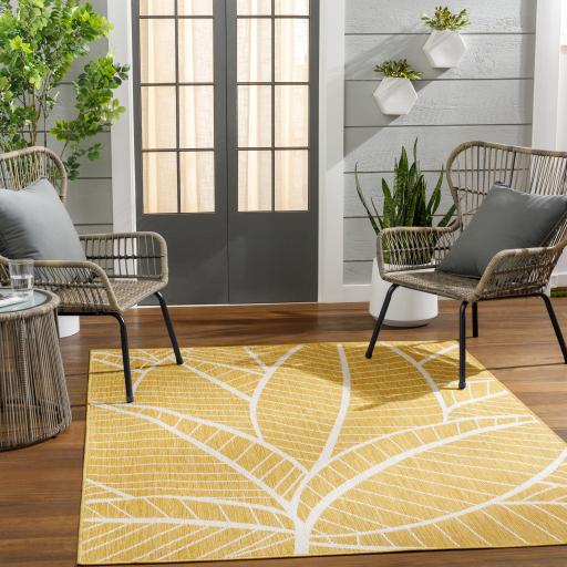 Surya Long Beach LBH-2304 Ivory Mustard 2'7" x 7'3" Rug