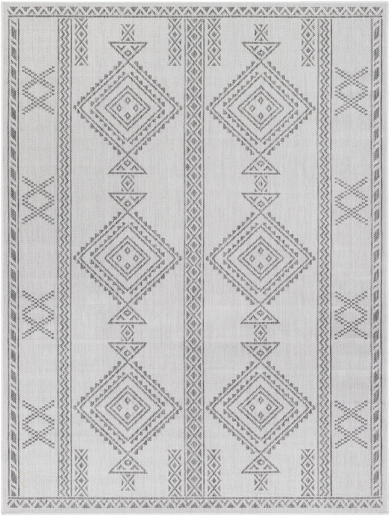 Surya Long Beach LBH-2341 Charcoal Ivory 2'7" x 7'3" Rug