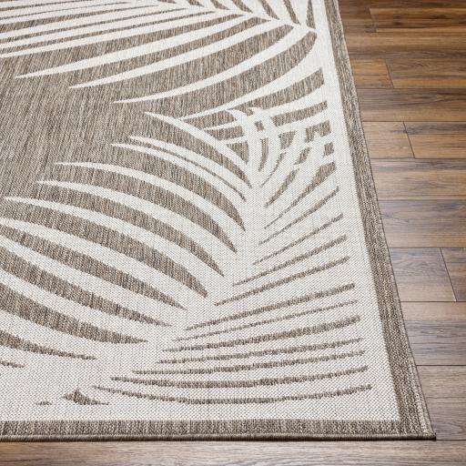 Surya Long Beach LBH-2349 Dark Brown Ivory 2'7" x 7'3" Rug