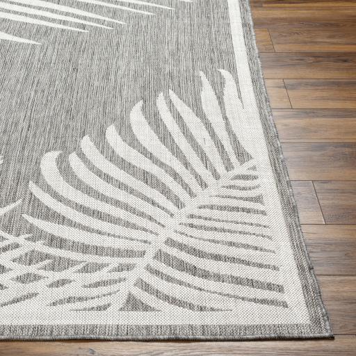 Surya Long Beach LBH-2350 Charcoal Ivory 2'7" x 7'3" Rug