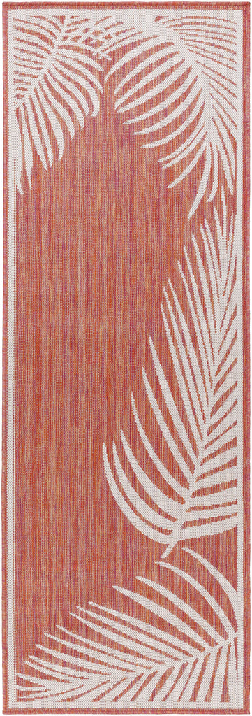 Surya Long Beach LBH-2351 Brick Red Ivory 2'7" x 7'3" Rug