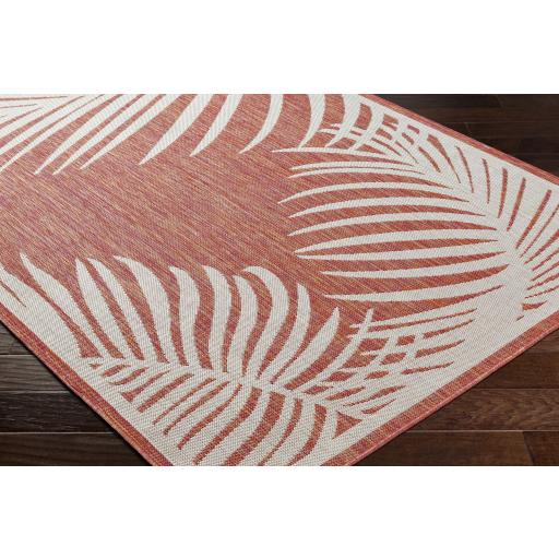 Surya Long Beach LBH-2351 Brick Red Ivory 2'7" x 7'3" Rug