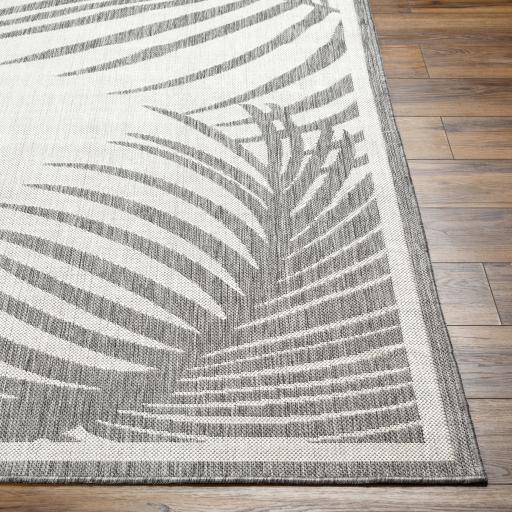 Surya Long Beach LBH-2352 Charcoal Ivory 6'7" x 9' Rug