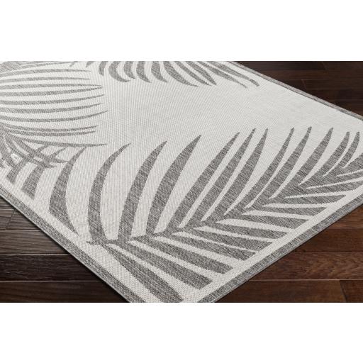 Surya Long Beach LBH-2352 Charcoal Ivory 6'7" x 9' Rug