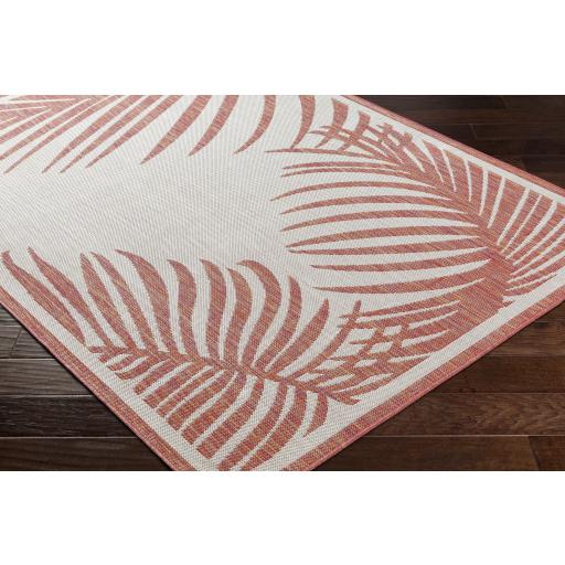 Surya Long Beach LBH-2353 Brick Red Ivory 2'7" x 7'3" Rug