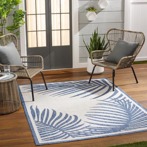 Surya Long Beach LBH-2354 Ivory Navy 2'7" x 7'3" Rug