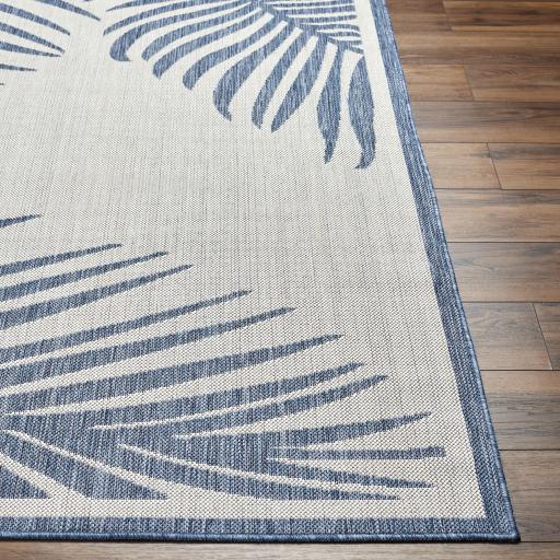 Surya Long Beach LBH-2354 Ivory Navy 2'7" x 7'3" Rug