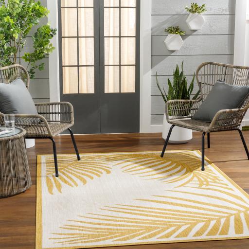 Surya Long Beach LBH-2355 Ivory Mustard 2'7" x 7'3" Rug