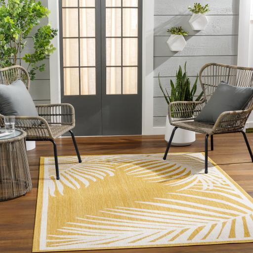 Surya Long Beach LBH-2357 Ivory Mustard 2'7" x 7'3" Rug