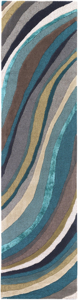 Surya Lounge LGE-2293 Aqua Blue 2' x 8' Rug