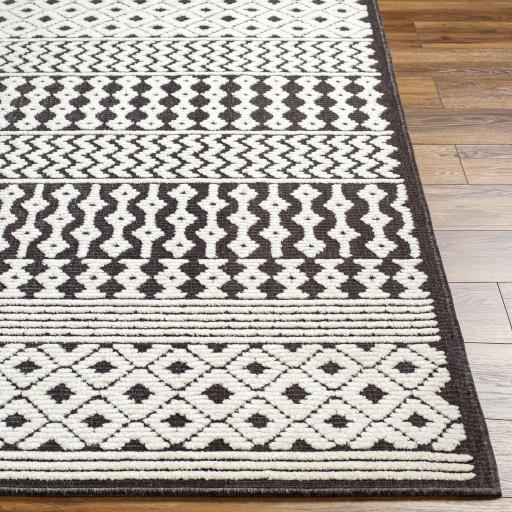 Surya Lyna LYA-2310 Black Off-White 2'7" x 7'2" Rug