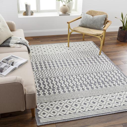 Surya Lyna LYA-2311 Gray Off-White 2'7" x 7'2" Rug