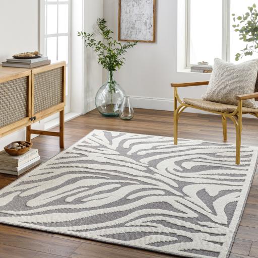 Surya Lyna LYA-2317 Gray Off-White 3'3" x 5' Rug