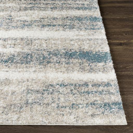 Surya Lyra Shag LYR-2300 Blue Cream 2' x 2'11" Rug