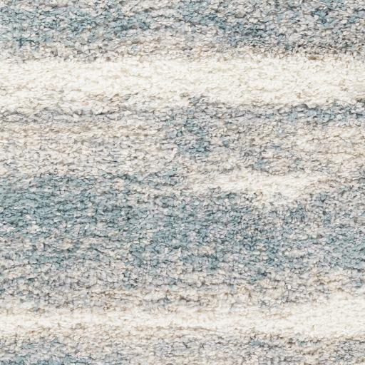 Surya Lyra Shag LYR-2300 Blue Cream 2' x 2'11" Rug