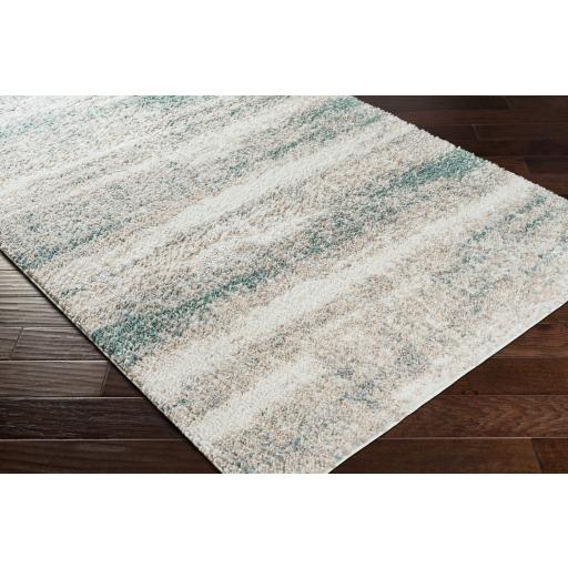 Surya Lyra Shag LYR-2300 Blue Cream 2' x 2'11" Rug