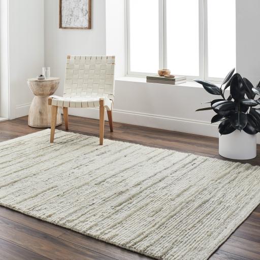 Surya Manisa MNS-2301 Black Brown 2'6" x 8' Rug