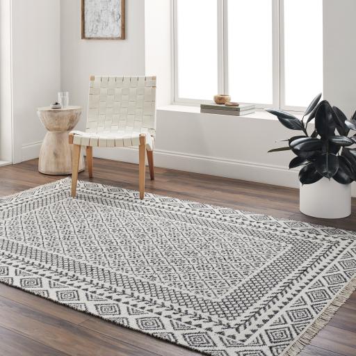 Surya Mardin MDI-2319 Black Ivory 2' x 3' Rug