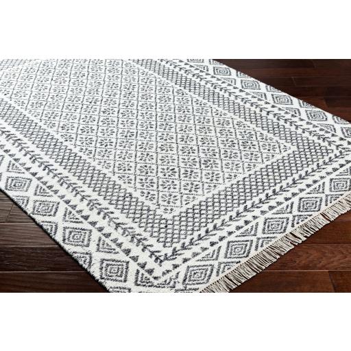 Surya Mardin MDI-2319 Black Ivory 2' x 3' Rug