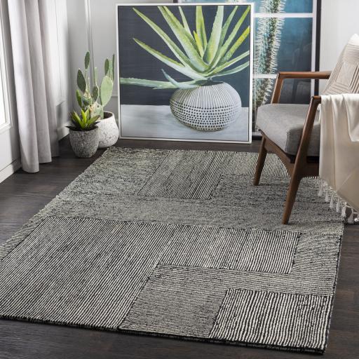 Surya Maroc MAR-2320 Black Cream 10' x 14' Rug