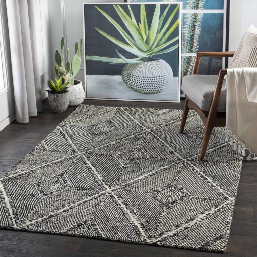 Surya Maroc MAR-2322 Black Cream 10' x 14' Rug