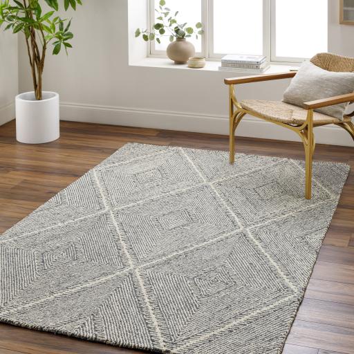 Surya Maroc MAR-2331 Charcoal Cream 2' x 3' Rug