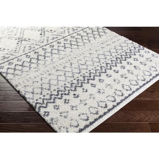 Surya Maroc Shag MRS-2301 Gray White 2' x 2'11" Rug