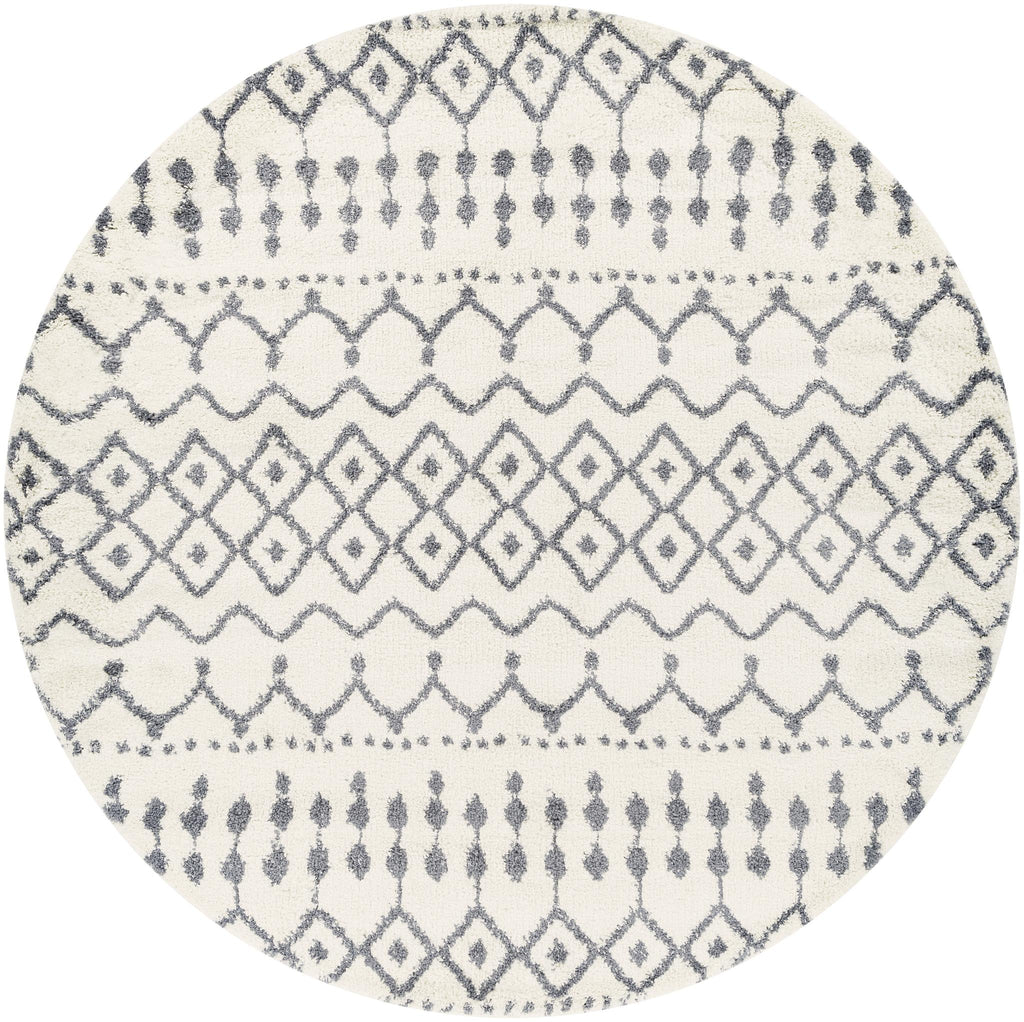 Surya Maroc Shag MRS-2310 Gray White 2' x 2'11" Rug