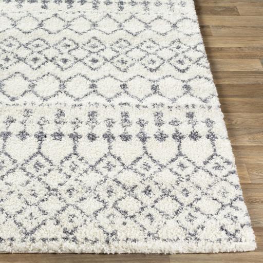 Surya Maroc Shag MRS-2310 Gray White 2' x 2'11" Rug