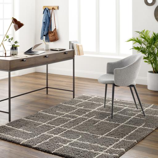 Surya Maryland Shag MSG-2305 Dark Brown Medium Gray 5'3" x 7' Rug