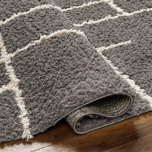 Surya Maryland Shag MSG-2305 Dark Brown Medium Gray 5'3" x 7' Rug