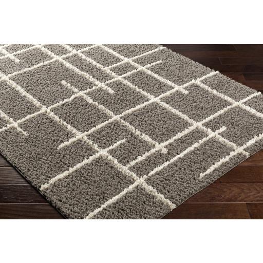 Surya Maryland Shag MSG-2305 Dark Brown Medium Gray 5'3" x 7' Rug