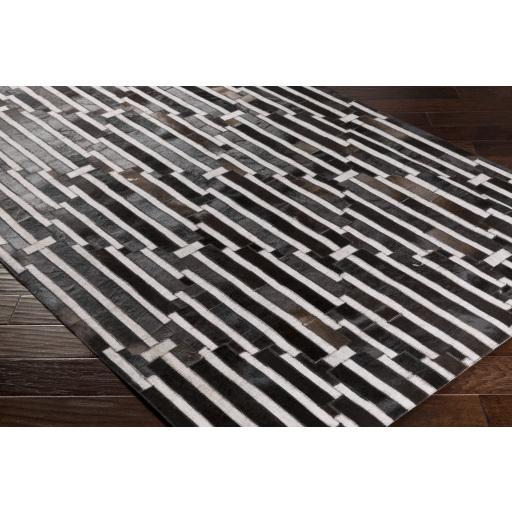 Surya Medora MOD-1017 Black Dark Brown 2' x 3' Rug